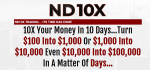 ND10X - 10X Your Money In 10 Days Trading System