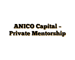 ANICO Capital – Private Mentorship