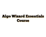 Algo Wizard Essentials Course