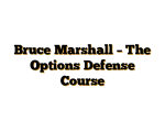 Bruce Marshall – The Options Defense Course