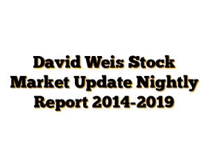David Weis Stock Market Update Nightly Report 2014-2019