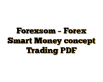 Forexsom – Forex Smart Money concept Trading PDF