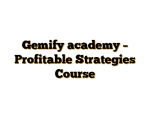 Gemify academy – Profitable Strategies Course