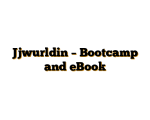 Jjwurldin – Bootcamp and eBook