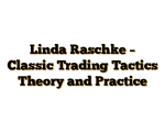 Linda Raschke – Classic Trading Tactics Theory and Practice