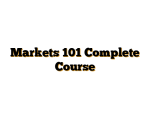 Markets 101 Complete Course