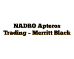 NADRO Apteros Trading – Merritt Black