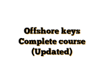 Offshore keys Complete course (Updated)