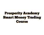 Prosperity Academy Smart Money Trading Course