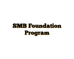 SMB Foundation Program