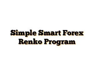 Simple Smart Forex Renko Program