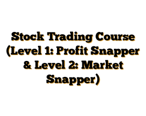 Stock Trading Course (Level 1: Profit Snapper & Level 2: Market Snapper)