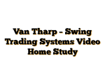 Van Tharp – Swing Trading Systems Video Home Study